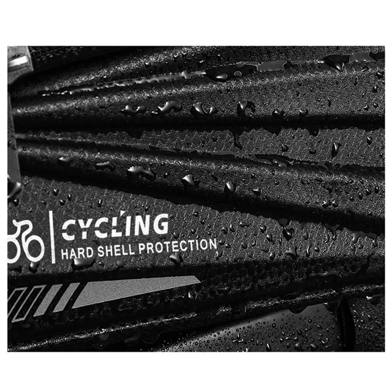 WEST BIKING YP0707252 Водонепроницаемая велосипедная сумка 7.0-дюймовая сенсорная экран мобильного телефона Сумка MTB Road Bike Front Frame Bag - Серый