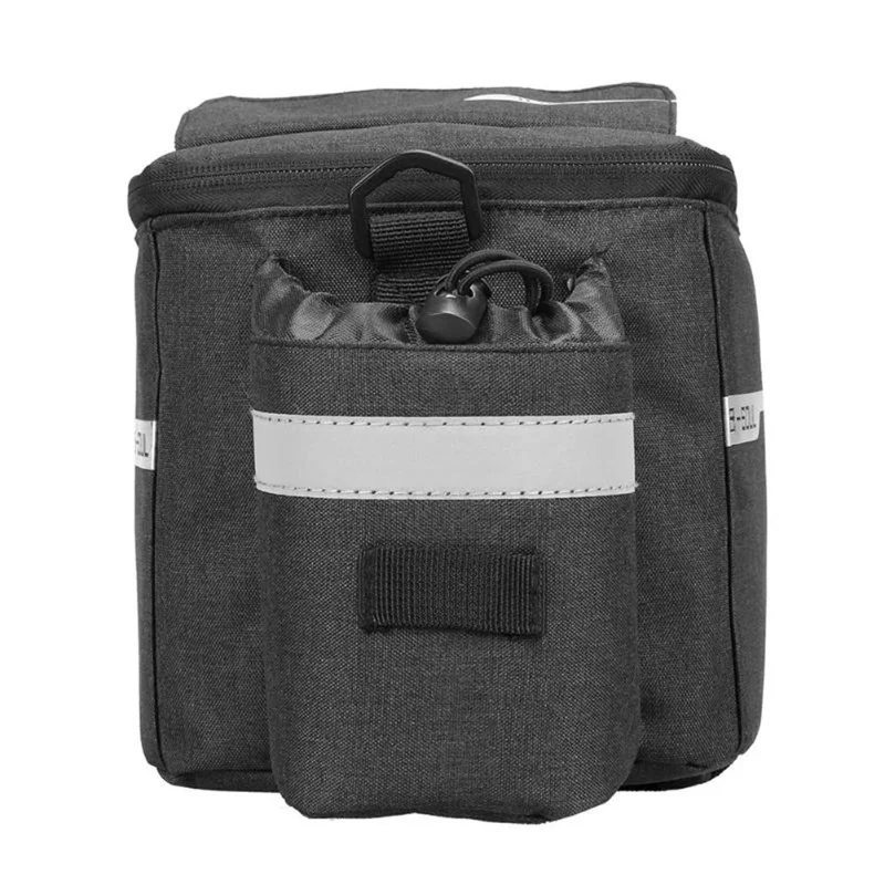 B-SOUL 10L Bicycle MTB Bike Waterproof Insulation Bag Rear Rack Tail Pannier Pack Cycling Bottle Holder Storage Bag - Black