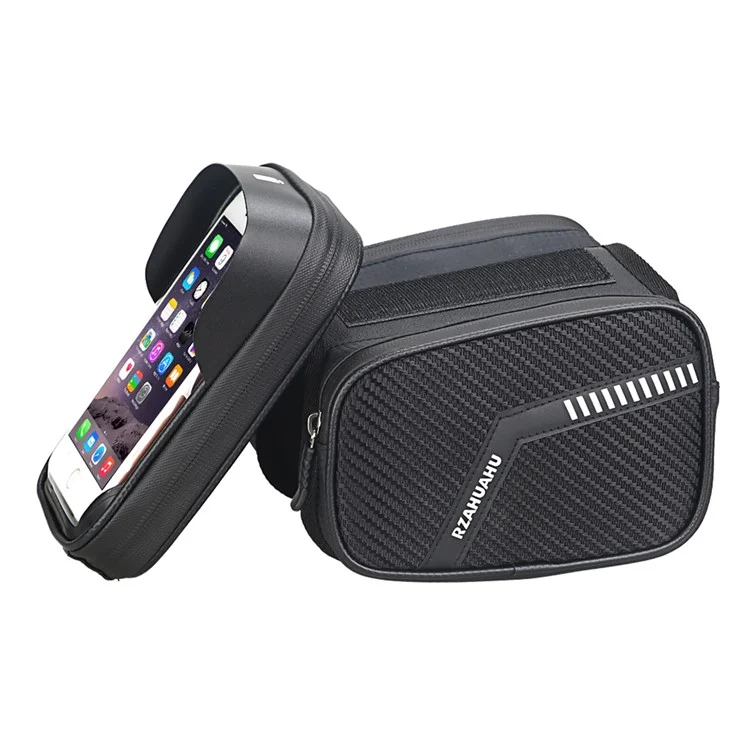 Bolsa de Quadro da Bicicleta Impermeável para Ciclismo 7.2-inch Telefone Touchscreen Viseira Bolsa de Armazenamento Bicicleta Top Tube