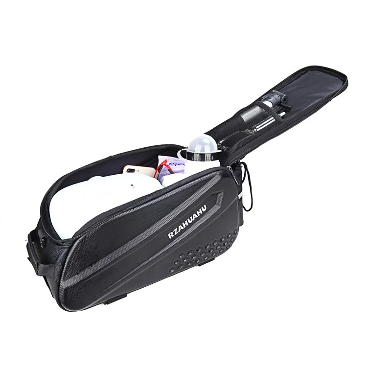 RZAHUAHU 12L Bicycle Bike Waterproof EVA Rear Rack Tail Pannier Pack Cycling Bottle Holder Storage Bag