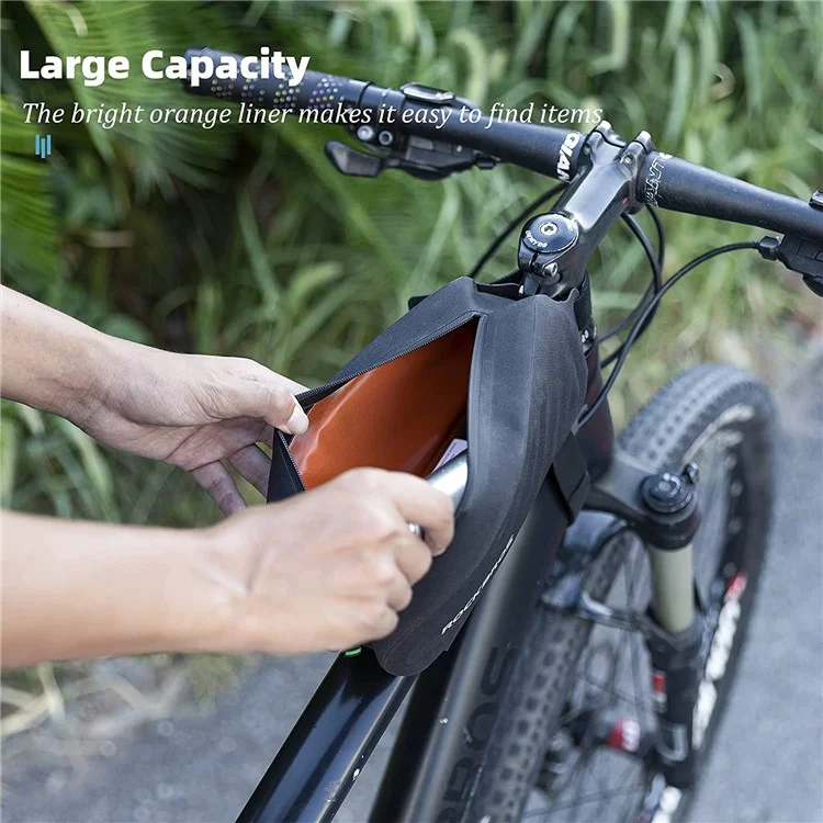 Saco De Bicicleta ROCKBROS Impermeável Ciclismo Top Estrutura Tubular De Frente Caso Saco De MTB Estrada Bicicleta Pannier