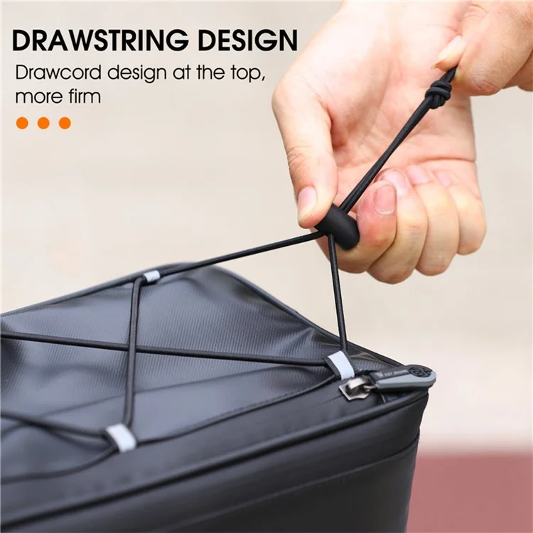 WEST BIKING 4L Large Capacity Bicycle Seat Saddle Bag Waterproof Bike Tail Storage Bag