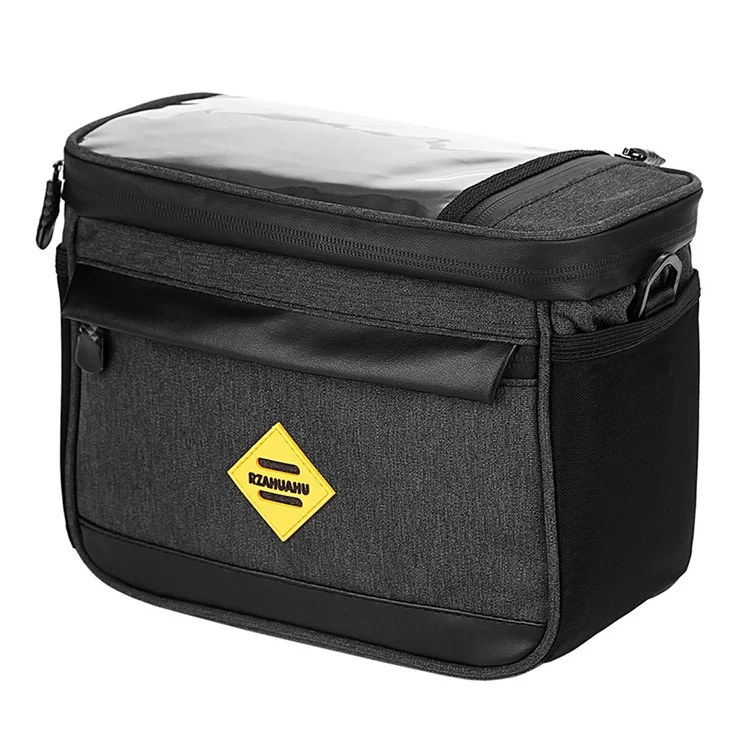 RZAHUAHU YA429 4.5L Bolsa Térmica Impermeável para Bicicleta MTB, Bolsa para Guidão de Bicicleta - Preto