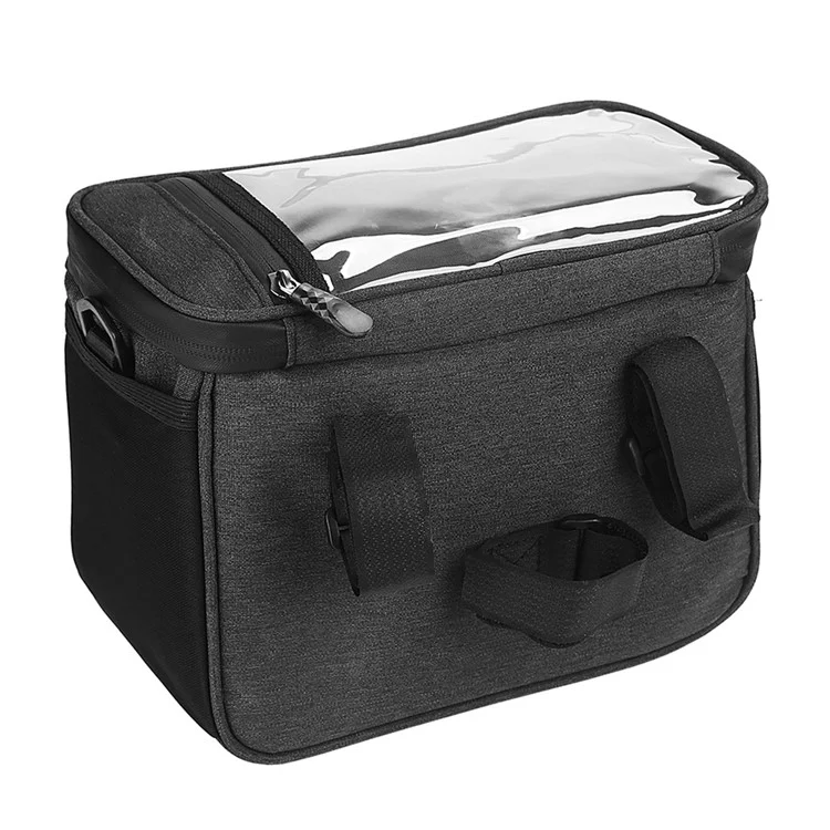 RZAHUAHU YA429 4.5L Bolsa Térmica Impermeável para Bicicleta MTB, Bolsa para Guidão de Bicicleta - Preto