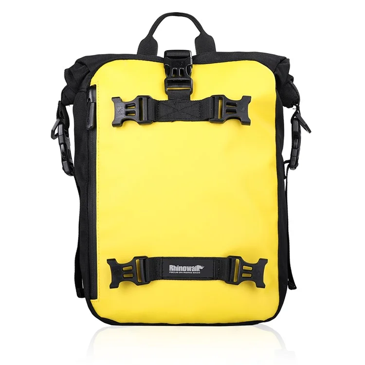 Rhinowalk MT216 10L Motocicleta Backsat Backsat Bag Motorbike Multifuncional Asiento Trasero Bolsa Lateral Accesorios De Ciclismo - Amarillo