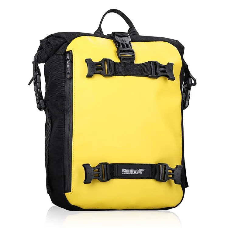 Rhinowalk MT216 10L Motocicleta Backsat Backsat Bag Motorbike Multifuncional Asiento Trasero Bolsa Lateral Accesorios De Ciclismo - Amarillo