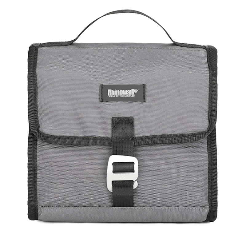 RHINOWALK RK9106 Bike Handlebar Bag Front Frame Bag Cycling Multifunction Shoulder Bag Saddle Bag Handbag with Detachable Shoulder Strap - Grey