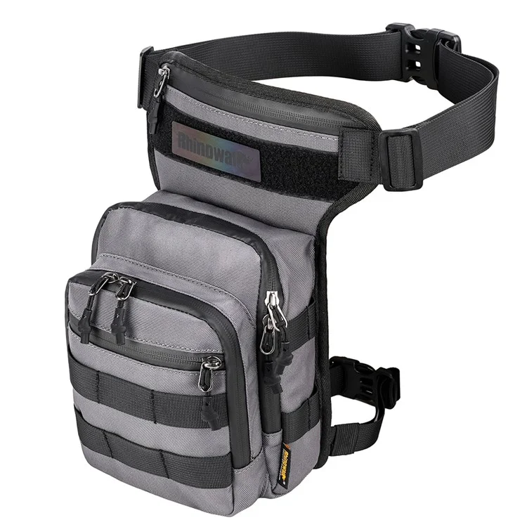 RHINOWALK MT102 Cycling Leg Bag Multifunction Waist Bag Chest Bag Crossbody Bag Outdoor Travel Fishing Hiking Cycling Hip Bags - Grey