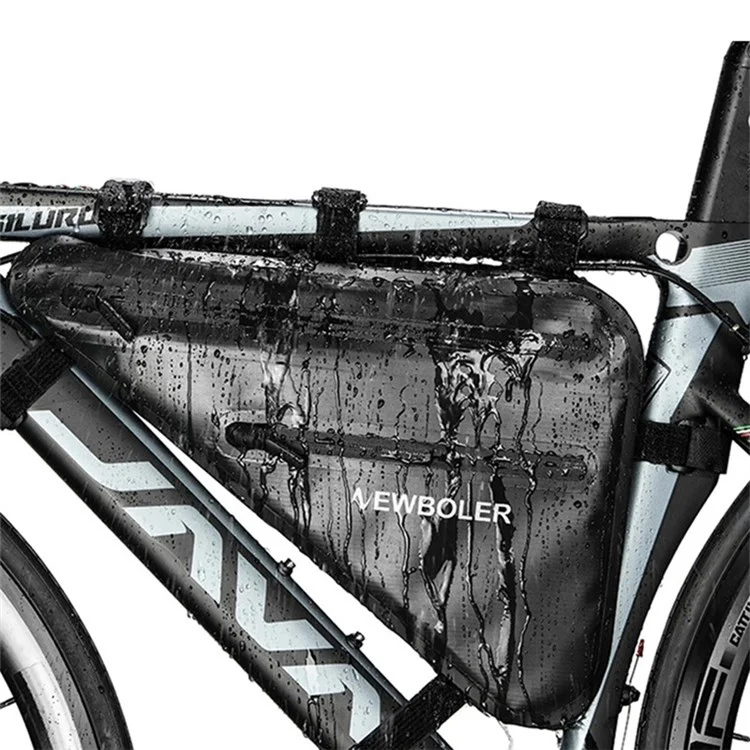NEWBOLER SAC209 10L Sac de triangle de vélo Sac de tube avant de vélo Sac de cyclisme étanche