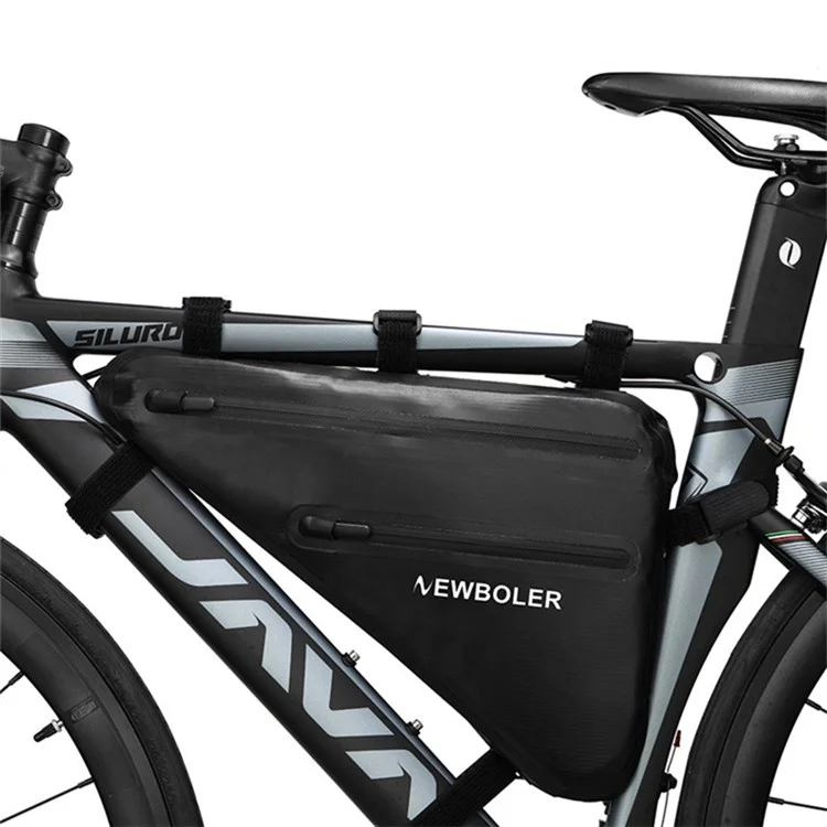 NEWBOLER SAC209 10L Sac de triangle de vélo Sac de tube avant de vélo Sac de cyclisme étanche