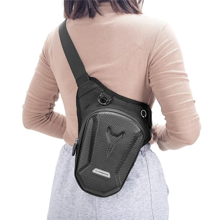 RZAHUAHU Hard Shell Waterproof Motorcycle Riding Cycling Leg Bag Phone Tools Storage Messenger Bag