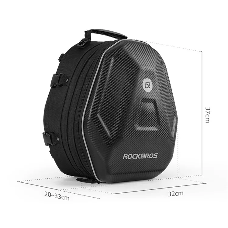 ROCKBROS Motorcycle Backpack for Helmet Waterproof Large Capacity Motorbike Tail Bag