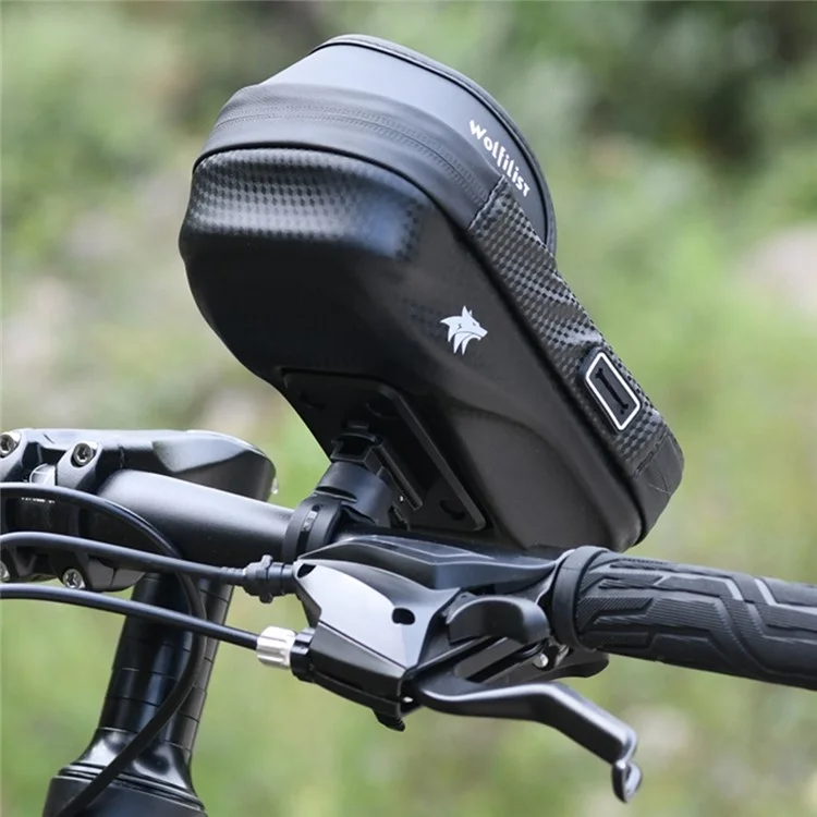 WOLFILIST C1101 Bicycle Handlebar Bag Rain-proof Touch Screen Phone Pouch Bike Cycling Storage Bag
