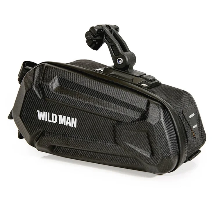 WILD MAN XT7 1.2L Fahrrad-Satteltasche unter Sitz Fahrrad-Tasche EVA PU Cycling Storage Pouch für MTB, Rennrad - Streifenmuster