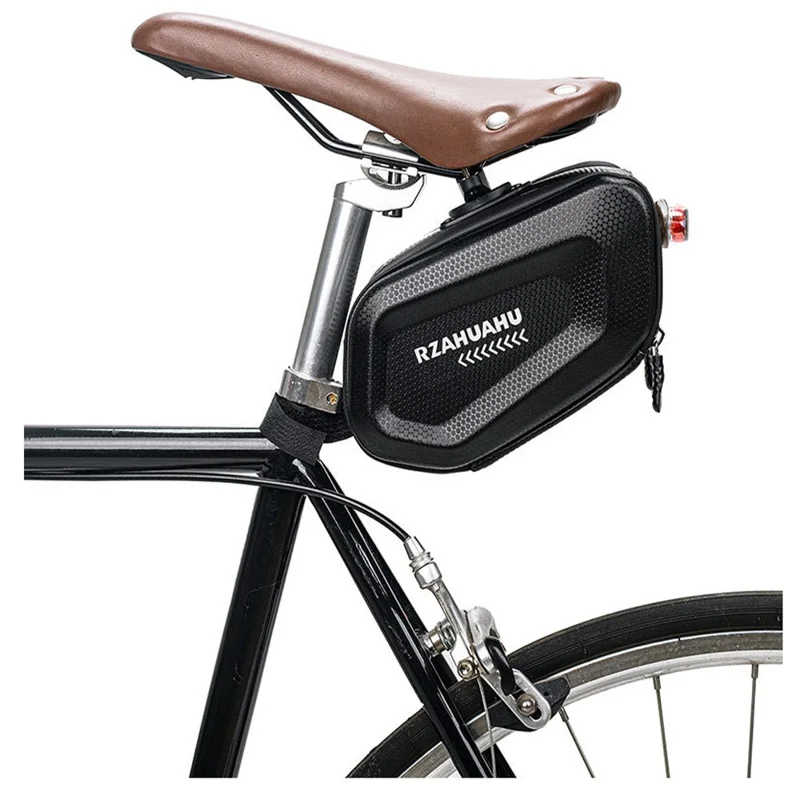 RZAHUAHU 2L Bicycle Saddle Bag Waterproof Hard Shell Bike Under Seat Bag