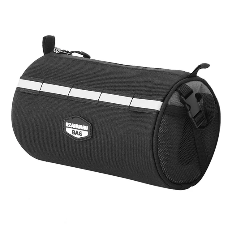 RZAHUAHU 2L Bolsa Frontal Impermeável para Bicicleta MTB Bolsa para Ciclismo Bolsa para Ombro - Preto / Cinza