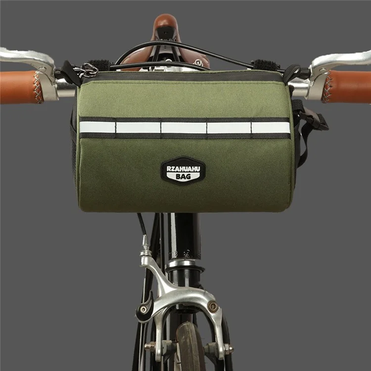 RZAHUAHU 2L Bolsa Frontal Impermeável para Bicicleta MTB Bolsa para Ciclismo Bolsa para Ombro - Preto / Cinza