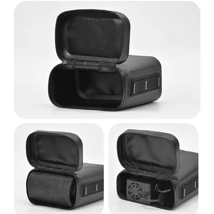 ANMEILU 7036 5L Sac de rangement pour siège arrière de véhicule électrique Sac à bagages étanche pour moto - Noir