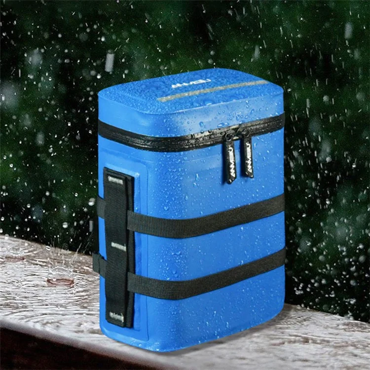 ANMEILU 7036 5L Sac de rangement pour siège arrière de véhicule électrique Sac à bagages étanche pour moto - Noir