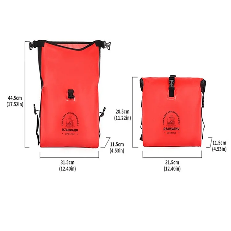 RZAHUAHU 9L Waterproof PVC Motorcycle Tool Bag Motorbike Handlebar Saddle Storage Bag - Black