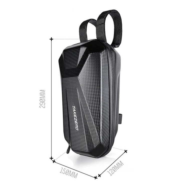 TAKEZERO T08 3L Electric Scooter Handlebar Storage Bag EVA+PU Electric Bike Front Pouch