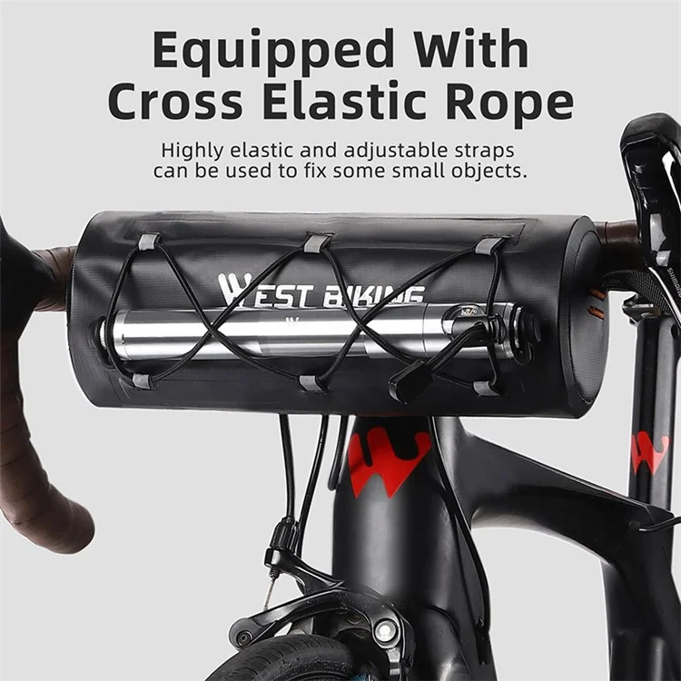 WEST BIKING YP0707326 Multifunctional 2L Large Capacity Bicycle Handlebar Bag Waterproof Bike Storage Pouch