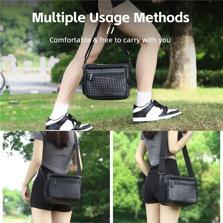 WEST BIKING YP0707334 PU Leather Bike Handlebar Insulation Bag Touch Screen Phone Pouch Bicycle Front Storage Bag