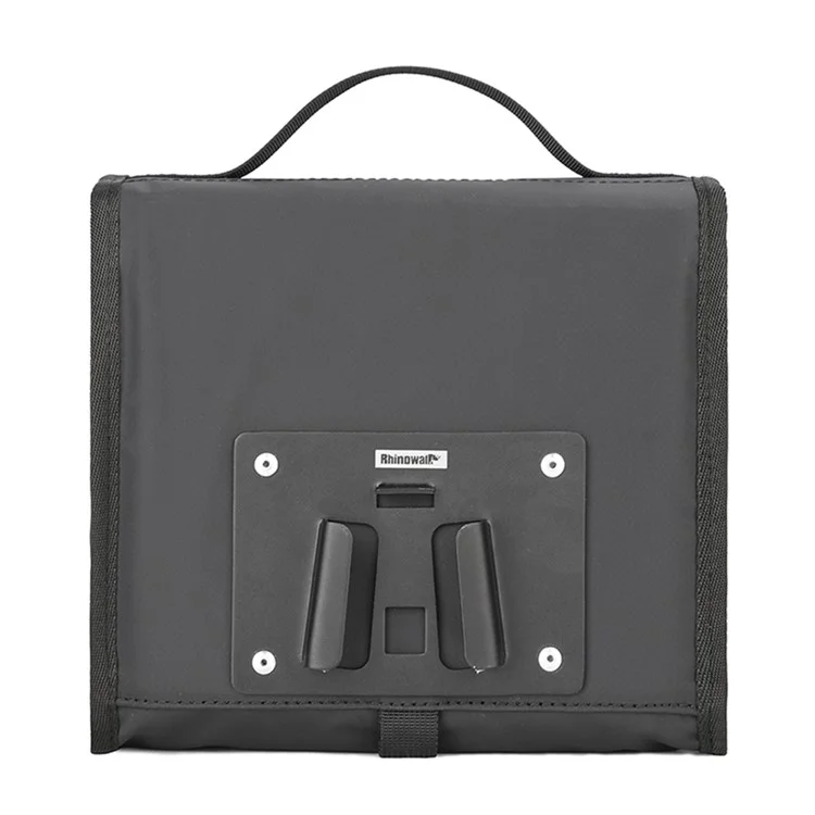 RHINOWALK RK9107 Bike Front Bag Foldable Expandable Insulation Bicycle Storage Bag with Shoulder Strap - Black