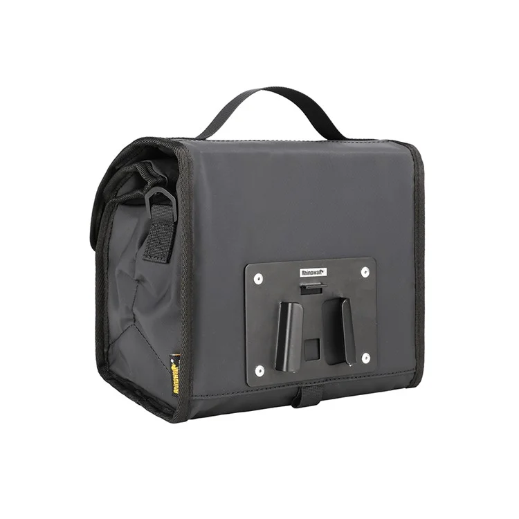 RHINOWALK RK9107 Bike Front Bag Foldable Expandable Insulation Bicycle Storage Bag with Shoulder Strap - Black
