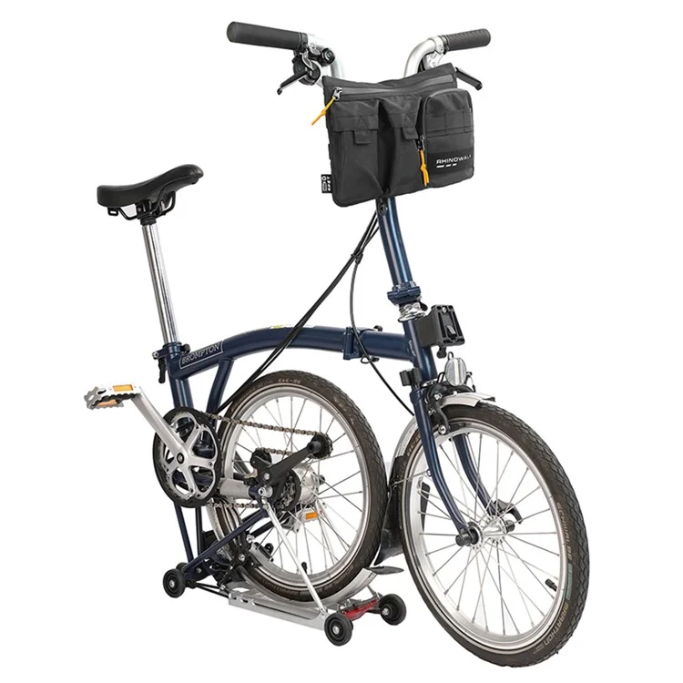 RHINOWALK RK24931 Bolsa de Manillar para Bicicleta Multifuncional Bolsa Frontal de Cuadro MTB Bolsa de Hombro Bolsa de Depósito de Motocicleta - Negro