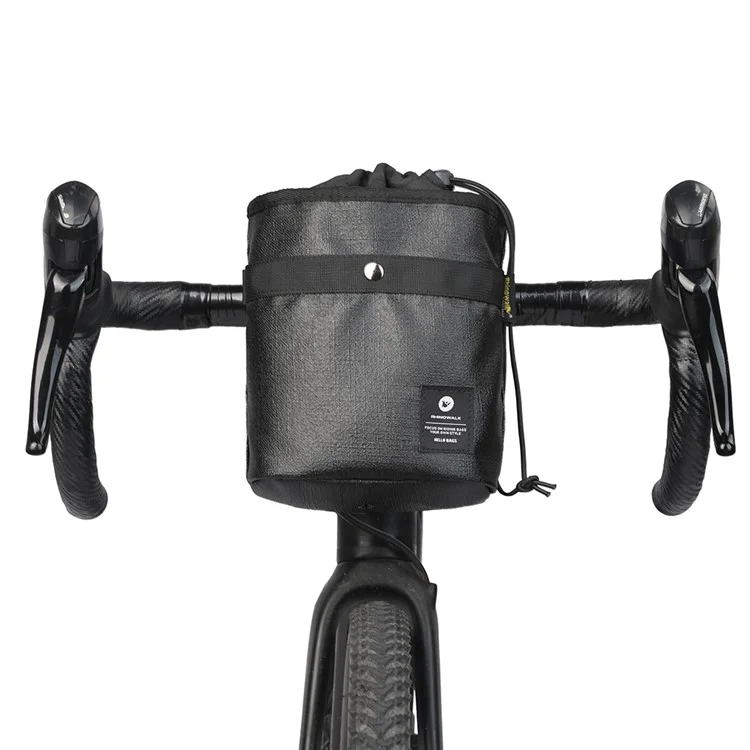 RHINOWALK RK24932 Bike Front Tube Bag Multifunction Polyester Cycling Bicycle Bag Shoulder Bag Storage Pouch - Black