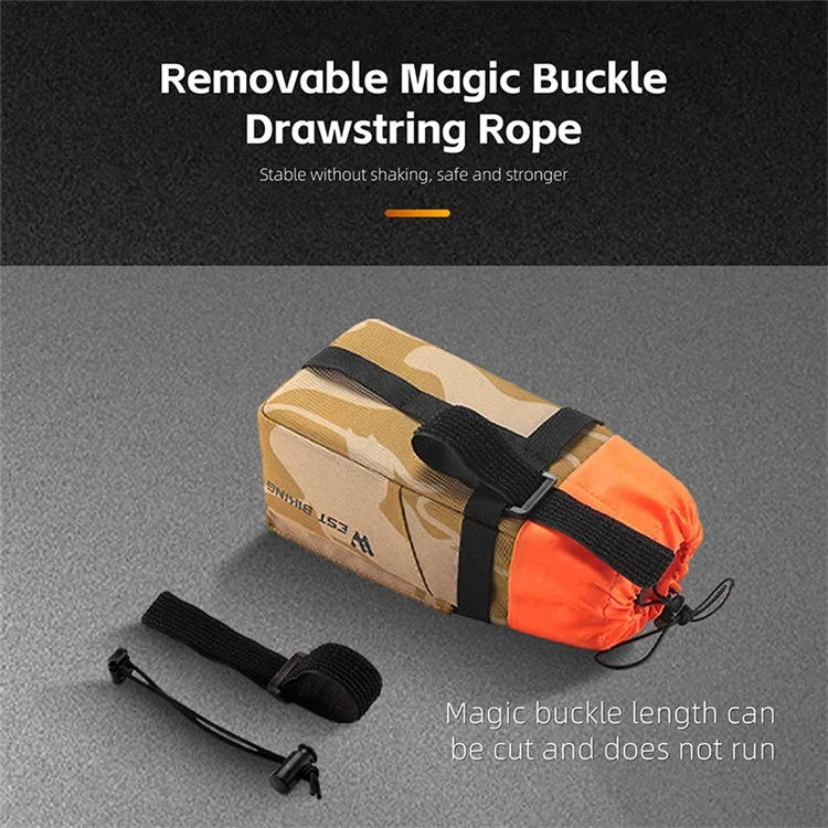 WEST BIKING YP0707330 Sac de porte-bouteille de vélo Polyester 1.2L avec cordon de serrage