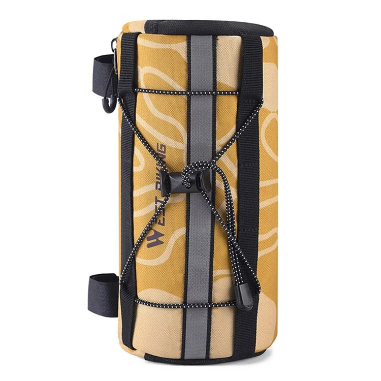 WEST BIKING YP0707329 Cycling Bicycle Handlebar Cylinder Bag Polyester Bike Front Storage Bag