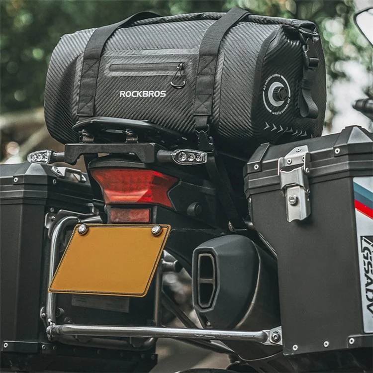 ROCKBROS AS-118 30L Waterproof PVC Bicycle Pannier Rear Pack Motorcycle Storage Bag