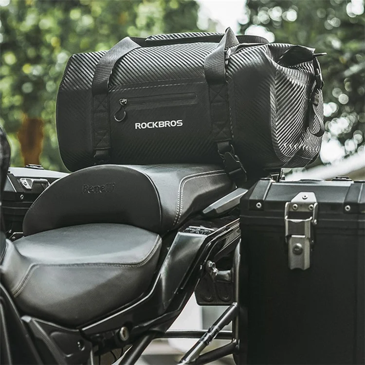ROCKBROS AS-118 30L Waterproof PVC Bicycle Pannier Rear Pack Motorcycle Storage Bag