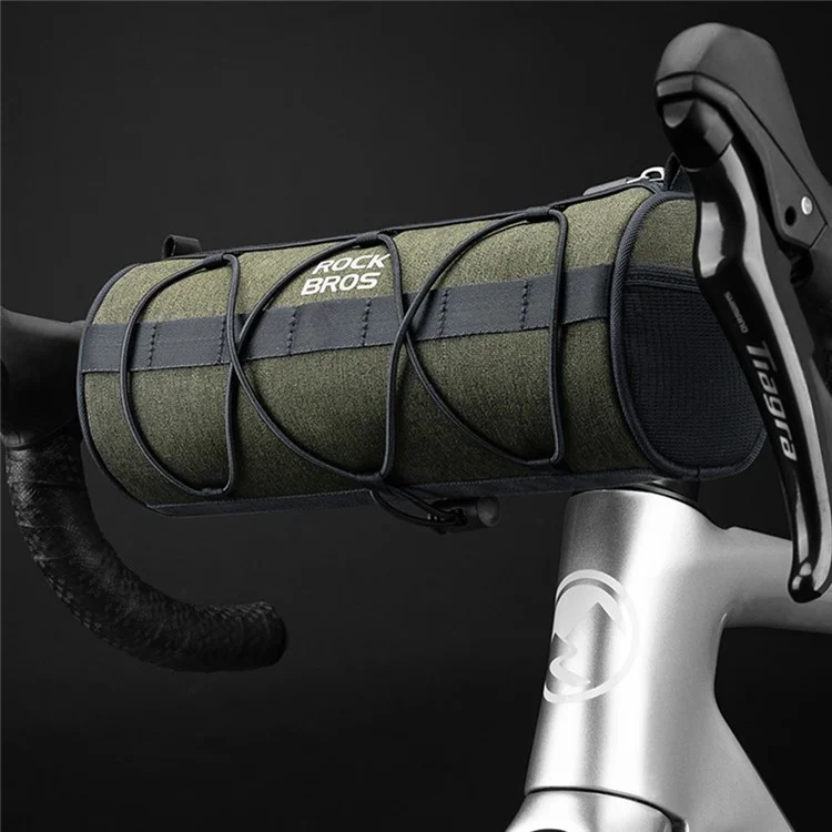 ROCKBROS W009 Bicycle Handlebar Hanging Cylinder Bag Polyethylene Bike Front Storage Bag