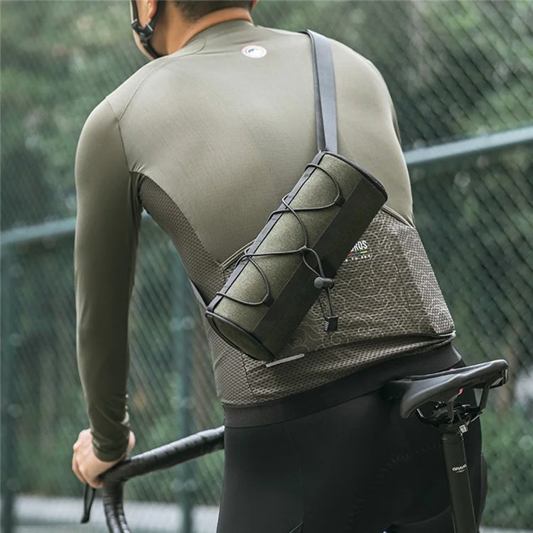 ROCKBROS W009 Bicycle Handlebar Hanging Cylinder Bag Polyethylene Bike Front Storage Bag
