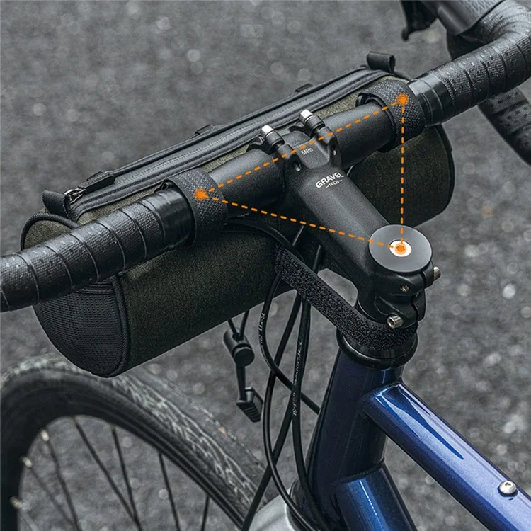 ROCKBROS W009 Bicycle Handlebar Hanging Cylinder Bag Polyethylene Bike Front Storage Bag