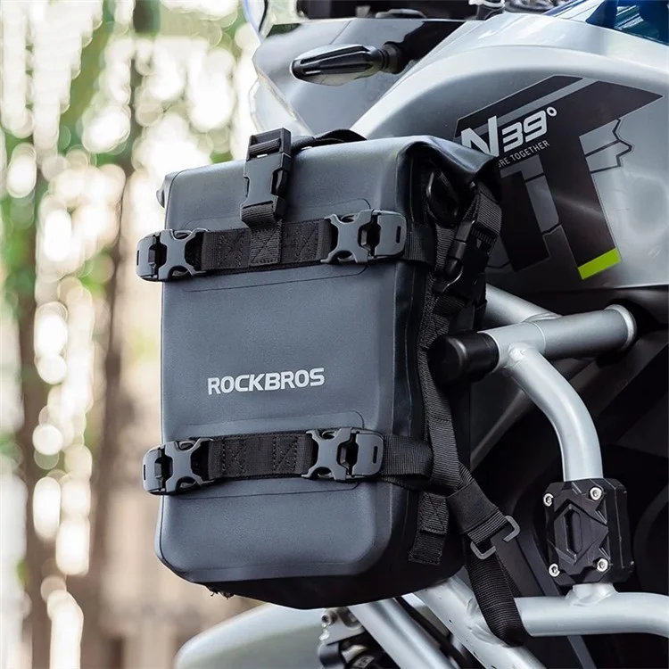 ROCKBROS AS-095 5L Große Motorrad-Tasche Motor Bike Bumper Side Bag Wasserdichter Schulterpack