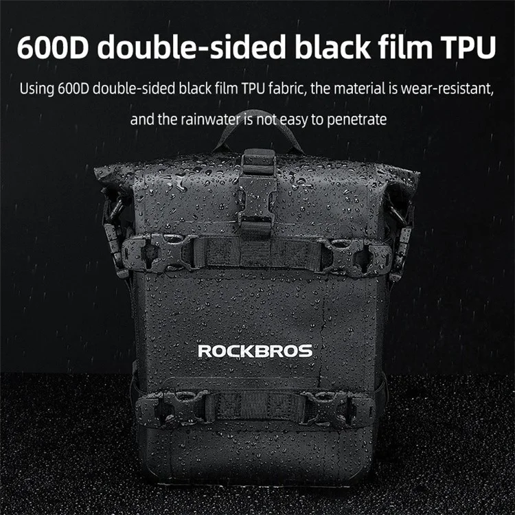 ROCKBROS AS-095 5L Große Motorrad-Tasche Motor Bike Bumper Side Bag Wasserdichter Schulterpack