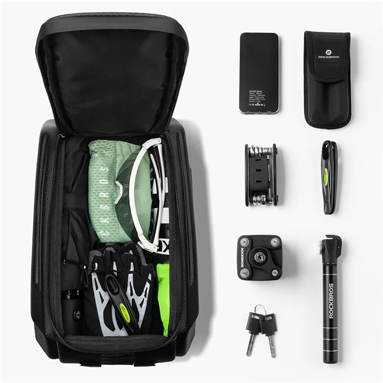 ROCKBROS A26 Borsa da Bici Multifunzione Montagna Strada Sella Borsa con Copertura Antipioggia Accessori Ciclismo