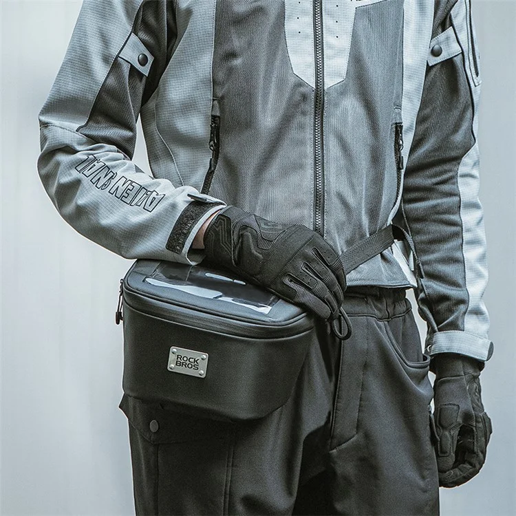 ROCKBROS B113 Scooter Bolsa Impermeável com Tela Sensível ao Toque, Bolsa de Telefone para Motocicleta Elétrica