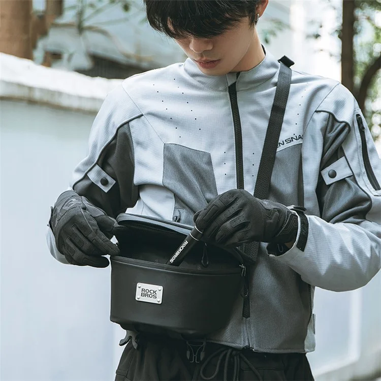 ROCKBROS B113 Scooter Bolsa Impermeável com Tela Sensível ao Toque, Bolsa de Telefone para Motocicleta Elétrica
