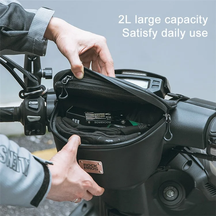 ROCKBROS B113 Scooter Bolsa Impermeável com Tela Sensível ao Toque, Bolsa de Telefone para Motocicleta Elétrica