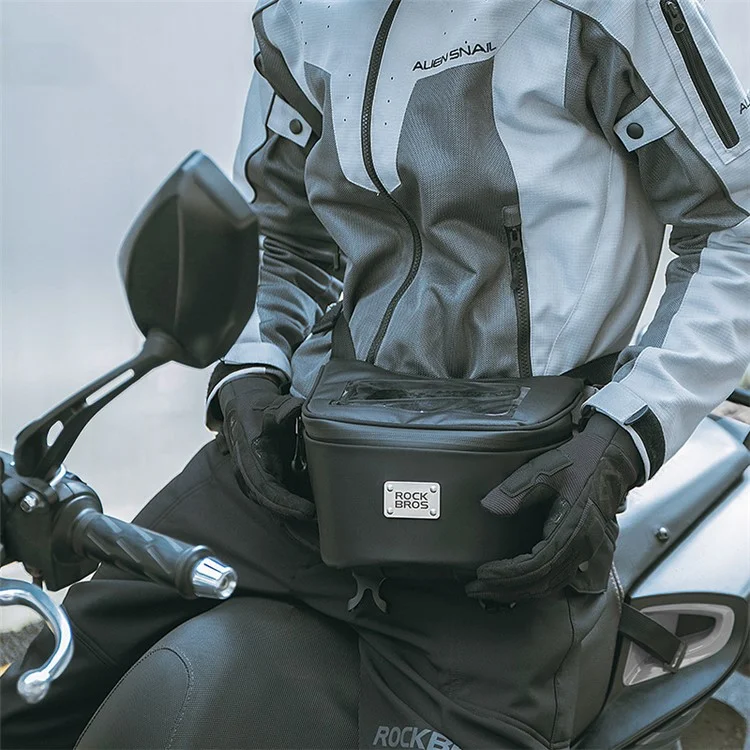 ROCKBROS B113 Scooter Bolsa Impermeável com Tela Sensível ao Toque, Bolsa de Telefone para Motocicleta Elétrica