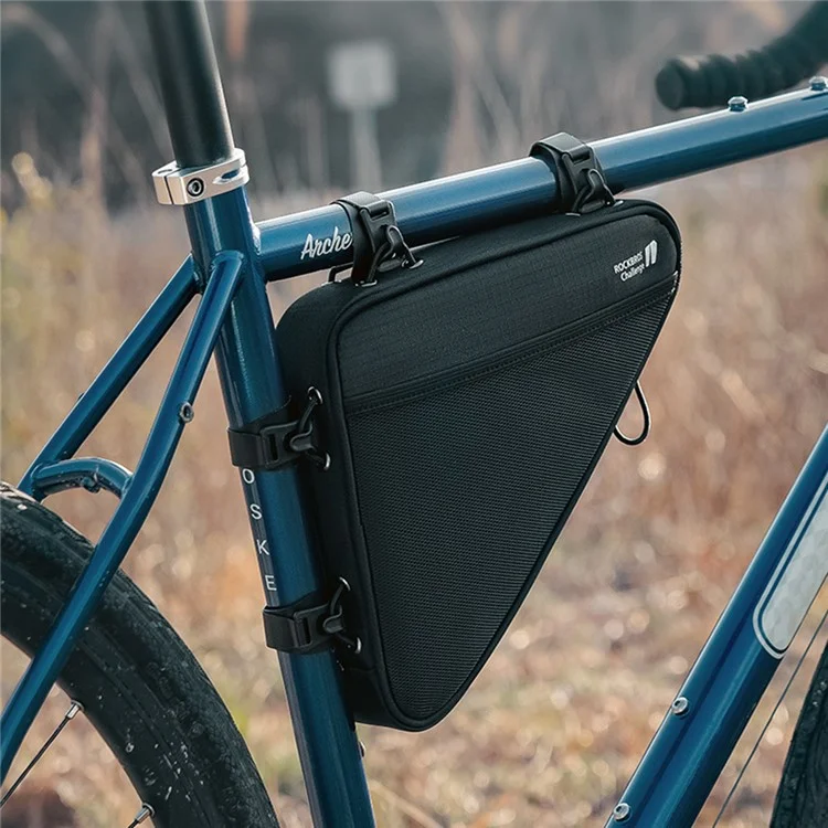 ROCKBROS B112 Large Capacity Bicycle Bag Polyester+PVC Triangle Frame Bag Bike Top Tube Front Bag