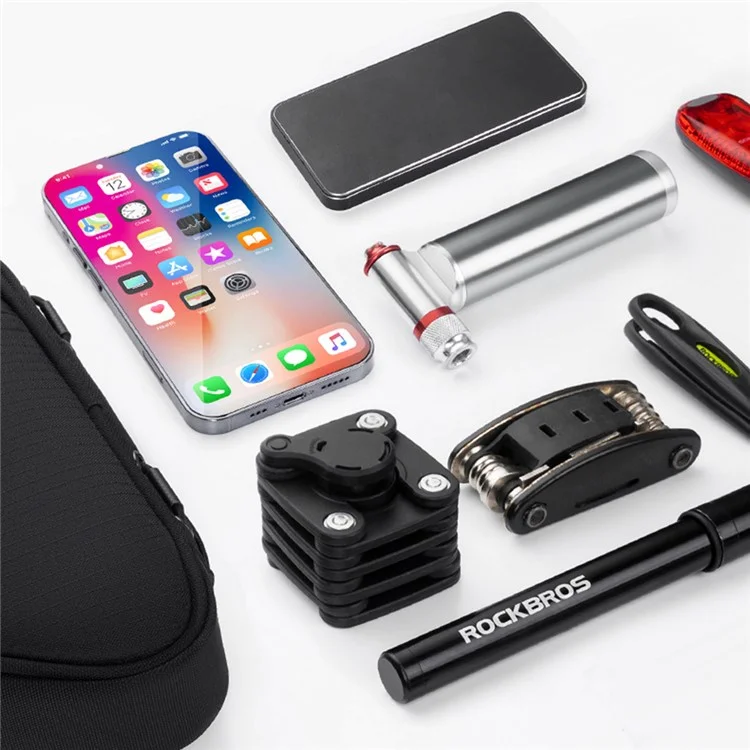 ROCKBROS B112 Large Capacity Bicycle Bag Polyester+PVC Triangle Frame Bag Bike Top Tube Front Bag