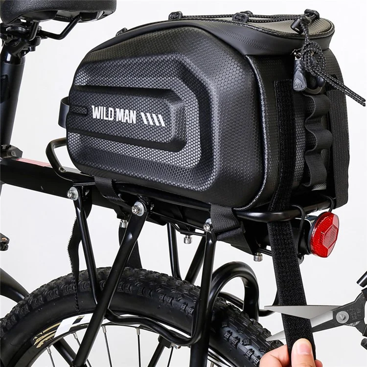 WILD MAN GD5 EVA Bolsa de Armazenamento para Bagageiro Traseiro de Bicicleta E-bike, Resistente a Arranhões e com Refletores