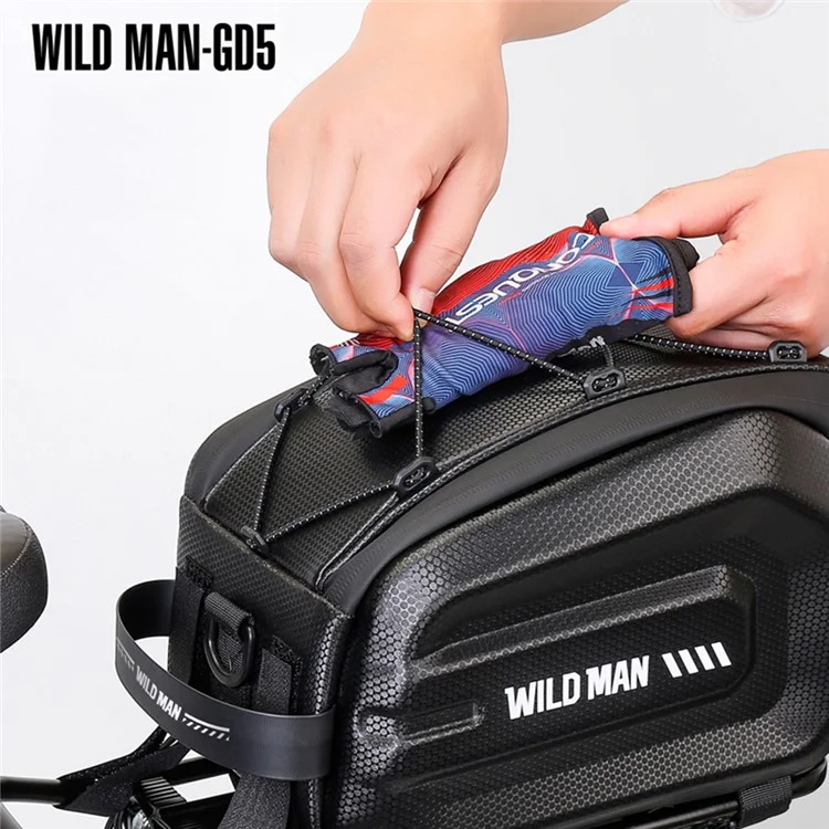 WILD MAN GD5 EVA Bolsa de Armazenamento para Bagageiro Traseiro de Bicicleta E-bike, Resistente a Arranhões e com Refletores