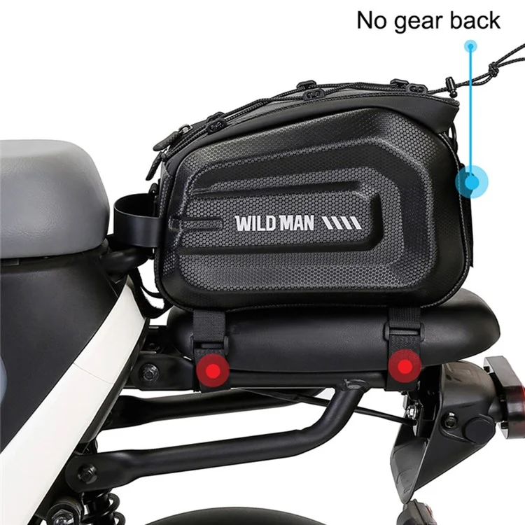 WILD MAN GD5 EVA Bolsa de Armazenamento para Bagageiro Traseiro de Bicicleta E-bike, Resistente a Arranhões e com Refletores